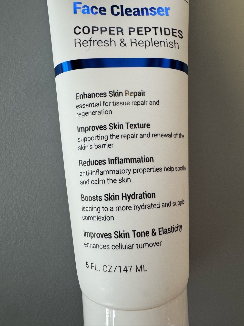 Face cleanser Copper Peptides refresh and replenish enhances improves boosts - Picture 2 of 2